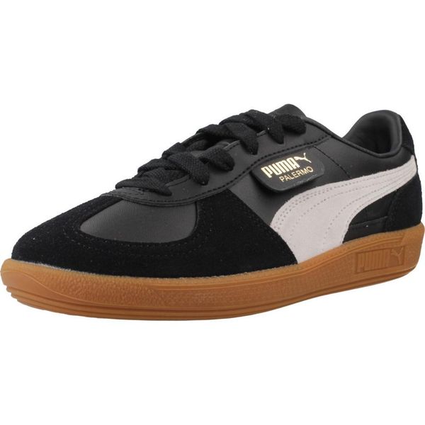 Buty PUMA YELLOW PALERMO LTH JR Czarny. Czarne buty turystyczne Puma, bez wzorów, z materiału, bez zapięcia, trekkingowe. Za 235.50 zł.