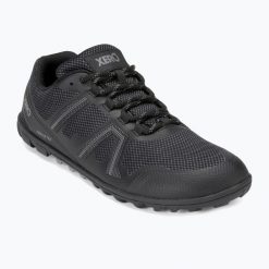Buty berefoot męskie Xero Shoes Mesa Trail WP. Czarne buty turystyczne XERO SHOES, bez wzorów, bez zapięcia, trekkingowe. Za 469.99 zł.