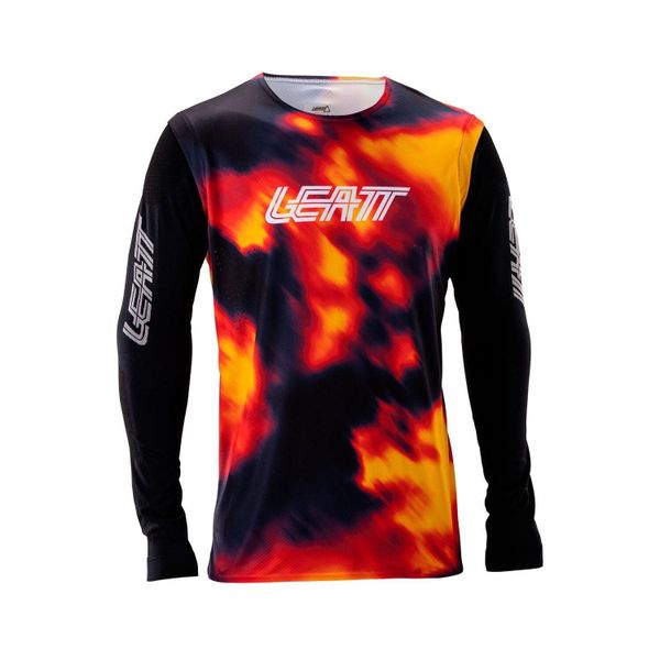 Koszulka rowerowa LEATT Jersey MTB Gravity 8.0. Brązowe odzież kompresyjna LEATT, l, bez wzorów, z dzianiny, rowerowe. Za 449.00 zł.