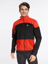 Ziener Kurtka softshellowa "Nogah" w kolorze czerwono-czarnym rozmiar: 48. Czarne kurtki outdoor i hardshell Ziener, bez wzorów, bez kaptura. Za 163.64 zł.