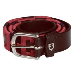 Skórzany pasek do jazdy konnej z geometrycznym wzorem. Brązowe paski EQUESTRO, bez wzorów. Za 214.96 zł.