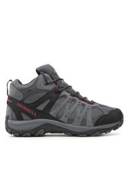 Merrell Trekkingi Accentor 3 Mid J135479 Szary. Szare botki sznurowane Merrell, bez wzorów, z materiału, bez obcasa, bez zapięcia. Za 519.99 zł.