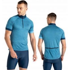 Koszulka rowerowa dla mężczyzn Dare2B DMT762. Niebieskie t-shirty sportowe Dare 2B, bez wzorów, bez ramiączek, trekkingowe. W wyprzedaży za 89.90 zł.