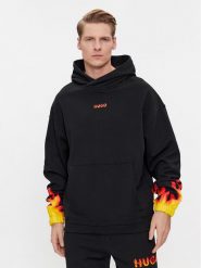 Hugo Bluza Droma 50504815 Czarny Oversize. Czarne bluzy Hugo, m, bez wzorów, z bawełny, bez kaptura. Za 799.99 zł.