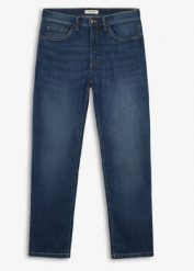 Lekkie jeansy regular fit, straight fit. Niebieskie jeansy bonprix, m. Za 129.99 zł.