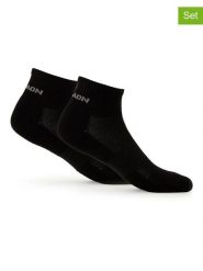SALOMON Skarpety funkcyjne (2 pary) "Evasion Ankle" w kolorze czarnym rozmiar: 36-38. Czarne skarpety Salomon, bez wzorów, prążkowane. Za 28.45 zł.
