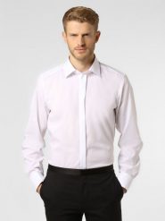 Finshley & Harding Koszula z wywijanymi mankietami Mężczyźni Slim Fit Bawełna biały, 38. Białe koszule Finshley & Harding, m, bez wzorów, z bawełny, bez kołnierzyka, bez ramiączek. Za 279.95 zł.