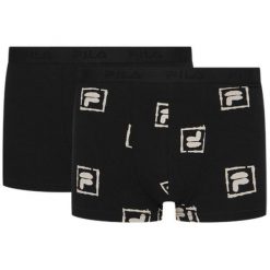 Fila Bokserki 2-pack Czarny 2XL. Czarne bokserki Fila, m, bez wzorów. Za 174.99 zł.