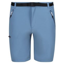 Spodenki turystyczne Regatta Xert III. Niebieskie szorty Regatta, bez wzorów, sportowe. W wyprzedaży za 263.00 zł.