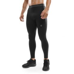 Męskie legginsy treningowe Fitness Siroko Pioneer. Czarne legginsy długie sportowe SIROKO, m, bez wzorów, z materiału, na fitness i siłownię. W wyprzedaży za 127.00 zł.
