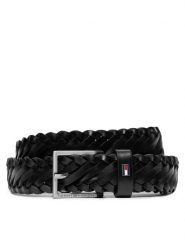 Tommy Hilfiger Pasek Męski Oliver 3.0 Leather Braid Dc AM0AM12068 Czarny. Czarne paski Tommy Hilfiger, bez wzorów, ze skóry. Za 349.99 zł.