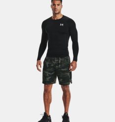 Under Armour UA HG ARMOUR COMP LS Longsleeve treningowy męski. Czarne odzież kompresyjna Under Armour, m, bez wzorów, ze skóry, na fitness i siłownię. Za 179.00 zł.