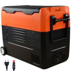 Lodówka kempingowa 55 L, od +10° do -20°C, 12 V lub zasilacz sieciowy. Brązowe piżamy SKANDIKA, l, bez wzorów, bez ramiączek. Za 1,699.00 zł.