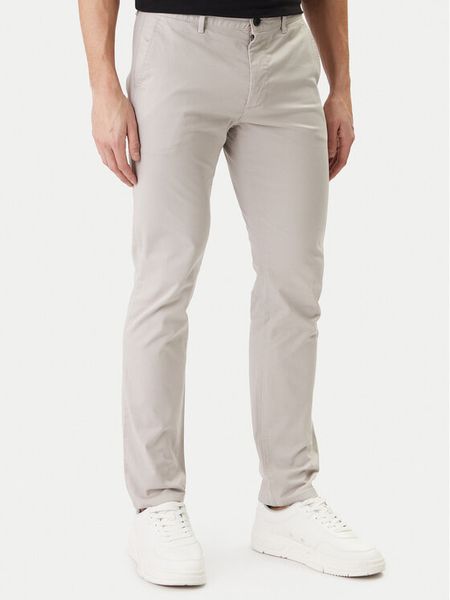 BOSS Chinosy 50510933 Beżowy Slim Fit. Brązowe eleganckie spodnie Boss, m, z bawełny. Za 439.99 zł.