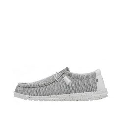 HeyDude Męskie Mokasyny Wally 40019 Sox. Czarne mokasyny Hey dude, bez wzorów, z materiału, bez obcasa, bez zapięcia. Za 199.00 zł.