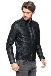 KURTKA SKÓRZANA TOM TAILOR LEATHER-LOOK BIKER JACKET 3721883.00.12 COL. 2578. Czarne kurtki Tom Tailor, l, bez wzorów, ze skóry ekologicznej, bez kaptura. Za 149.99 zł.