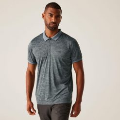 Remex II męska koszulka polo. Szare koszulki polo Regatta, m, bez wzorów, z dżerseju, bez kołnierzyka, bez ramiączek, na golfa. Za 160.50 zł.