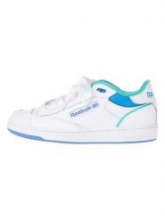 Reebok Skórzane sneakersy "Club C Bulc" w kolorze biało-niebieskim rozmiar: 43. Białe buty sportowe casual Reebok, bez wzorów, bez zapięcia. Za 237.16 zł.