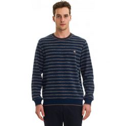 Galvanni sweter męski Gentle XL, ciemnoniebieski. Niebieskie swetry nierozpinane Galvanni, m, bez wzorów, z materiału, bez kołnierzyka, bez ramiączek. W wyprzedaży za 169.00 zł.