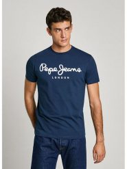 Pepe Jeans Koszulka w kolorze niebieskim rozmiar: S. Niebieskie bezrękawniki Pepe Jeans, s, bez wzorów, z jeansu, bez kołnierzyka, bez ramiączek. Za 87.95 zł.