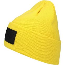 Czapka męska CAM212 - żółty. Czapki zimowe marki B'TWIN. W wyprzedaży za 29.99 zł.