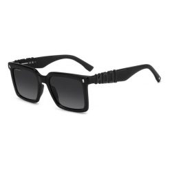 Okulary przeciwsłoneczne DSQUARED2 ICON 0025/S 807 dla mężczyzn, rozmiar 53 mm. Czarne okulary przeciwsłoneczne Dsquared, prostokątne. Za 872.95 zł.