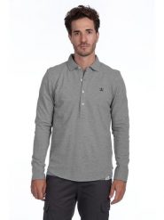 The Time of Bocha Koszulka polo w kolorze szarym rozmiar: XXL. Szare koszulki polo The Time of Bocha, xxl, bez wzorów, z bawełny, bez kołnierzyka, bez ramiączek. Za 126.99 zł.