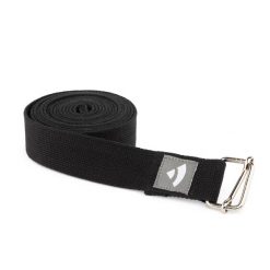 Pasek do jogi Bodhi Asana belt XL 3m - czarny. Czarne paski BODHI, bez wzorów, z bawełny, sportowe. Za 39.99 zł.