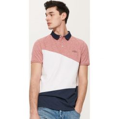 Koszulka polo z łączonych materiałów - Wielobarwn. Koszulki polo sportowe marki House. W wyprzedaży za 39.99 zł.