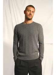Just Cashmere Kaszmirowy sweter "Darri" w kolorze szarym rozmiar: XL. Szare swetry nierozpinane Just Cashmere, xl, bez wzorów, z kaszmiru, bez kołnierzyka, bez ramiączek. Za 630.99 zł.