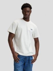 MESKA KOSZULKA LEE SS SMALL LOGO TEE NATURAL 112376490. T-shirty Lee, m, bez wzorów, bez kołnierzyka, bez ramiączek. Za 79.99 zł.