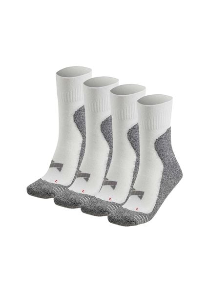 Skarpety sportowe średniej wysokości unisex 4 pary. Białe skarpetki sportowe Xtreme, bez wzorów, z materiału. Za 167.20 zł.