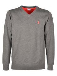 U.S. Polo Assn. Sweter w kolorze antracytowym rozmiar: XXL. Czarne swetry nierozpinane U.S. Polo Assn., s, bez wzorów, z bawełny, bez kołnierzyka, bez ramiączek. Za 132.67 zł.