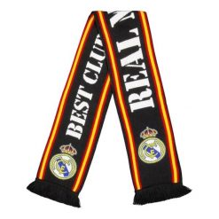 21St Dwustronny Szalik Z Dzianiny. Czarne szaliki REAL MADRID, bez wzorów, z dzianiny. Za 229.99 zł.