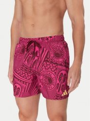 Adidas Szorty kąpielowe FARM 3-Stripes JG3599 Różowy Regular Fit. Czerwone kąpielówki Adidas, m, bez wzorów, z syntetyku. Za 139.99 zł.