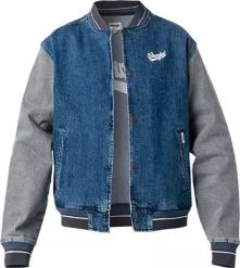 WRANGLER BASEBALL JACKET MĘSKA KURTKA BOMBER EASY INDIGO W48272Z90 112331618. Niebieskie kurtki Wrangler, l, bez wzorów, bez kaptura. Za 269.99 zł.
