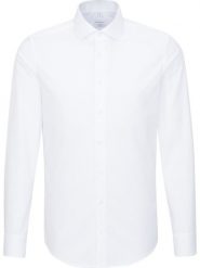 Seidensticker Koszula - Slim fit - w kolorze białym rozmiar: 43. Białe koszule Seidensticker, bez wzorów, z bawełny, bez kołnierzyka, bez ramiączek. Za 159.21 zł.