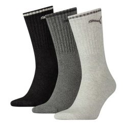 Puma Skarpety Sport Crew Stripe 3-Pack 90794103. Szare skarpetki sportowe Puma, bez wzorów. Za 44.99 zł.