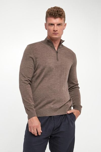 Sweter męski wełniany Dario JOOP!. Swetry nierozpinane JOOP!, m, bez wzorów, z wełny, bez kołnierzyka, bez ramiączek. W wyprzedaży za 506.35 zł.