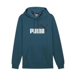 Męska bluza sportowa z kapturem PUMA Essentials+. Zielone bluzy z kapturem Puma, m, bez wzorów, z kapturem. Za 194.20 zł.
