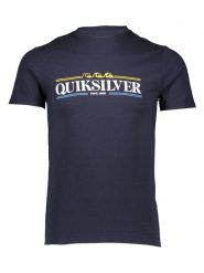 Quiksilver Koszulka "Gradient Lines" w kolorze granatowym rozmiar: XXL. Niebieskie bezrękawniki Quiksilver, xxl, bez wzorów, z bawełny, bez kołnierzyka, bez ramiączek. Za 70.90 zł.