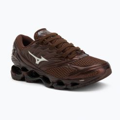 Buty męskie Mizuno Wave Prophecy LS. Brązowe buty trekkingowe Mizuno, bez wzorów, bez zapięcia. Za 639.99 zł.