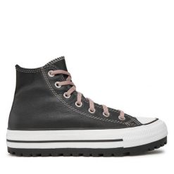 Trampki Converse. Czarne trampki Converse, bez wzorów, bez zapięcia. Za 279.99 zł.