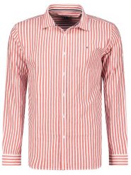 Geographical Norway Koszula "Zevian" - Regular fit - w kolorze czerwonym rozmiar: M. Czerwone koszule Geographical Norway, m, bez wzorów, z bawełny, bez kołnierzyka, bez ramiączek. Za 104.39 zł.