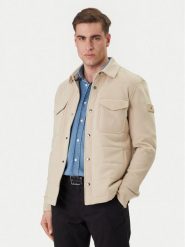 Tommy Hilfiger Kurtka przejściowa Mix Media MW0MW42486 Beżowy Regular Fit. Brązowe kurtki Tommy Hilfiger, m, bez wzorów, z bawełny, bez kaptura. Za 1,099.00 zł.