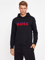 Boss Bluza Seeger 99 50499560 Czarny Regular Fit. Czarne bluzy Boss, m, bez wzorów, z bawełny, bez kaptura. Za 1,159.00 zł.