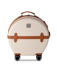 Semi Line Walizka kabinowa T5670-2 Biały. Białe walizki Semi-line, bez wzorów, z tworzywa sztucznego. Za 259.99 zł.