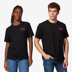 Koszulka lifestyle Van Rysel Roubaix. Czarne buty sportowe casual VAN RYSEL, bez wzorów, z bawełny, bez zapięcia. Za 69.99 zł.