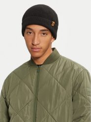 Timberland Czapka TB0A1F8G Czarny. Czarne czapki zimowe Timberland, bez wzorów, z materiału. Za 149.99 zł.