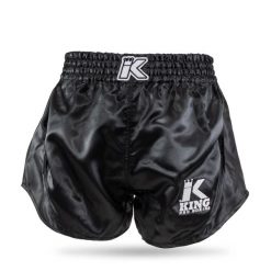 Spodenki do boksu tajskiego King Pro Boxing Retro Hybrid 1. Czarne szorty KING PRO BOXING, bez wzorów, retro. Za 251.00 zł.